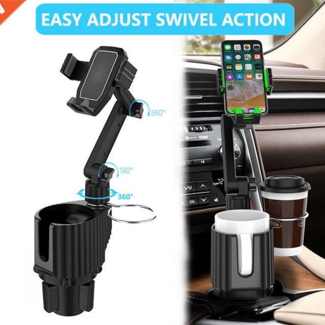 Newest 3 in 1 Car Cup Holder Cellphone Mount Stand Adjustabl