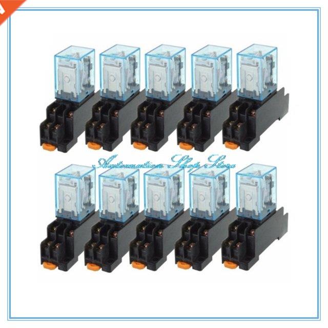 Brand New 10pcs AC380V 10A 8PIN Coil Power Relay DPDT LY2NJ