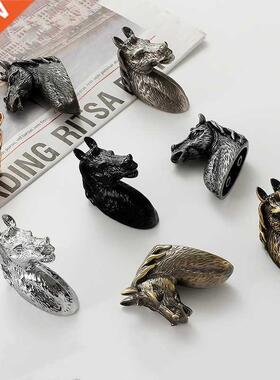 Zinc Alloy Furniture Cabinet Handle Horse Head Kitchen Handl
