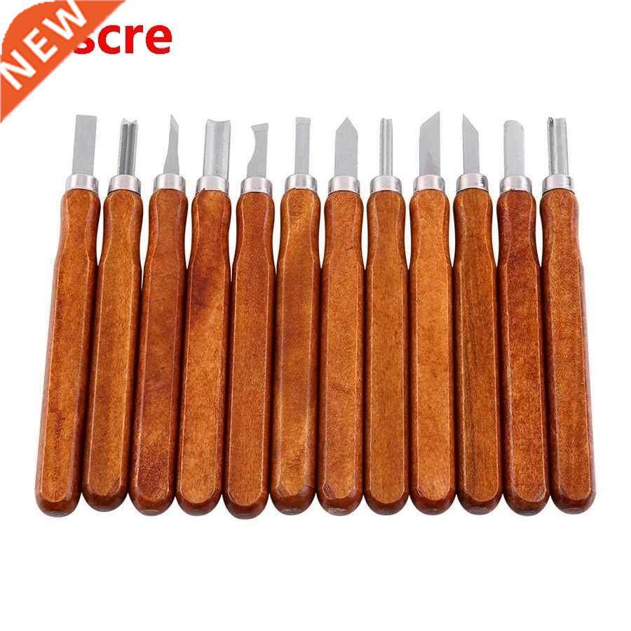 12pc woodcut cutter knife set hand wood carving chisels for
