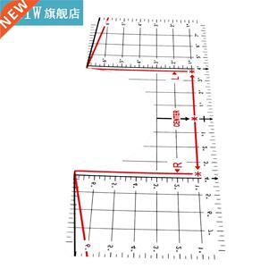 PVC T-Shirt Ruler 2-Sided Usability T-Shirt Alignment Tool P