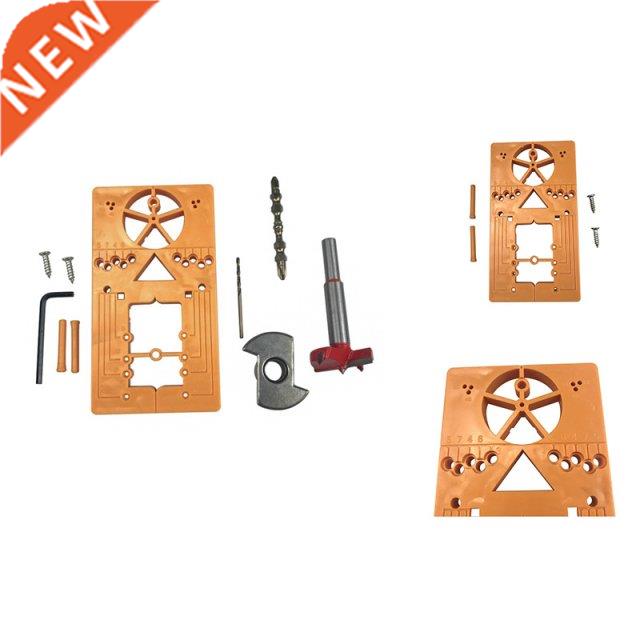 Woodworking Hinge Hole Puncher,Hinge Jig Hole Drill Guide Bi