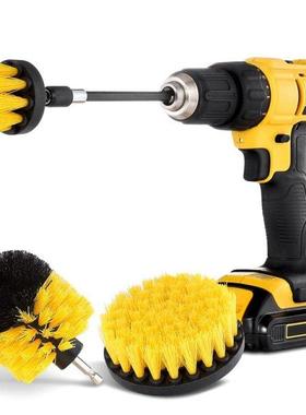 4Pcs Combnate Drll Brush Power Scrubbng Brush Drll Spn