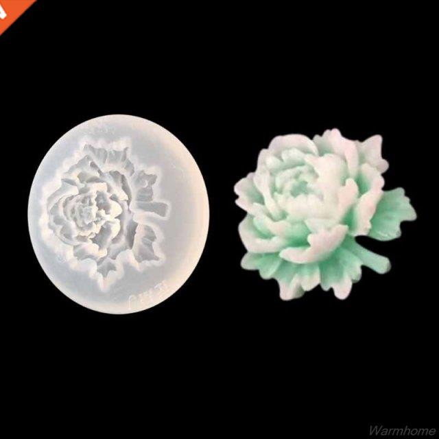 4Pcs Flower Epoxy Resin Mold Kits Camellia Sunflower Rose Pe
