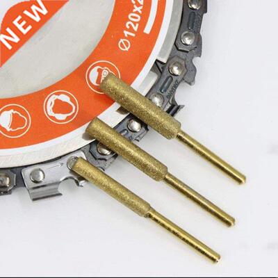 2Pcs Diamond Chainsaw Sharpener 4/4.8/5.5mm Cylindrical Burr