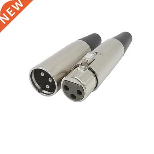 Plug Adapt Connector Solder Jack Female Male Pin XLR Metal