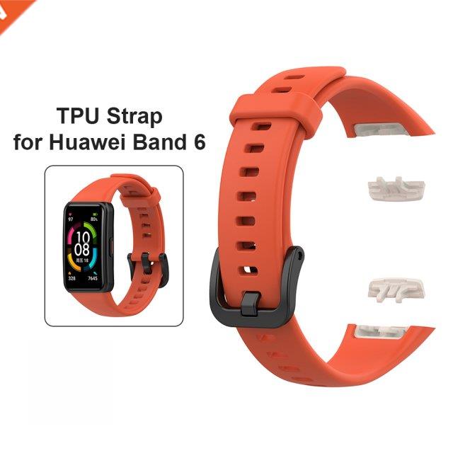 Strap for HUAWEI Band 6/HONOR Band 6 Soft TPU Sport Wristban