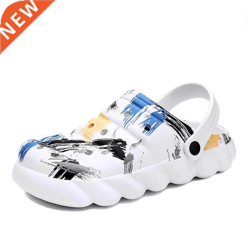 Men Garden Gradient Clogs 2022 Summer Beach Sandals Man Outd