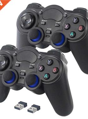 2.4G Wireless Game Controller Joystick Gamepad with USB Rece