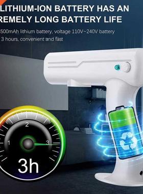 800ML Wireless Electric Sanitizer Sprayer Disinfect Blue Lig