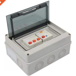 Home Industry Fuse Box Box Plastic White With RCD And 3 X MC