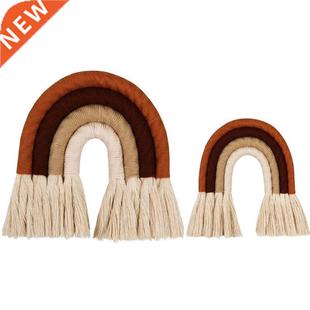 Handmade Rainbow Weaving Ornament Kid Home Nordic Decoration