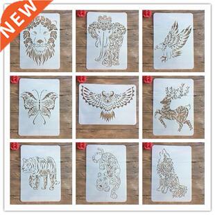 New A4 29 * 21cm Many creative animal DIY stencils wall pain