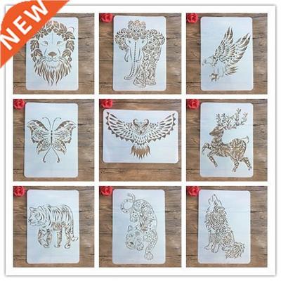New A4 29 * 21cm Many creative animal DIY stencils wall pain