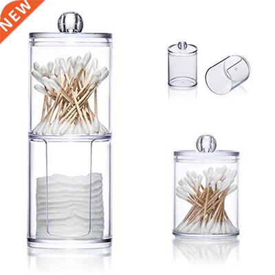 Storage Box Acrylic Multifunctional Round Qtip Storage Box C