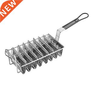 Stainless Steel Taco Basket Tortillas 8 Shells Pancake Burri