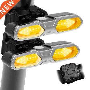 Set Rear Bicycle Bike Lam Rechargeable Lig USB Smart Front