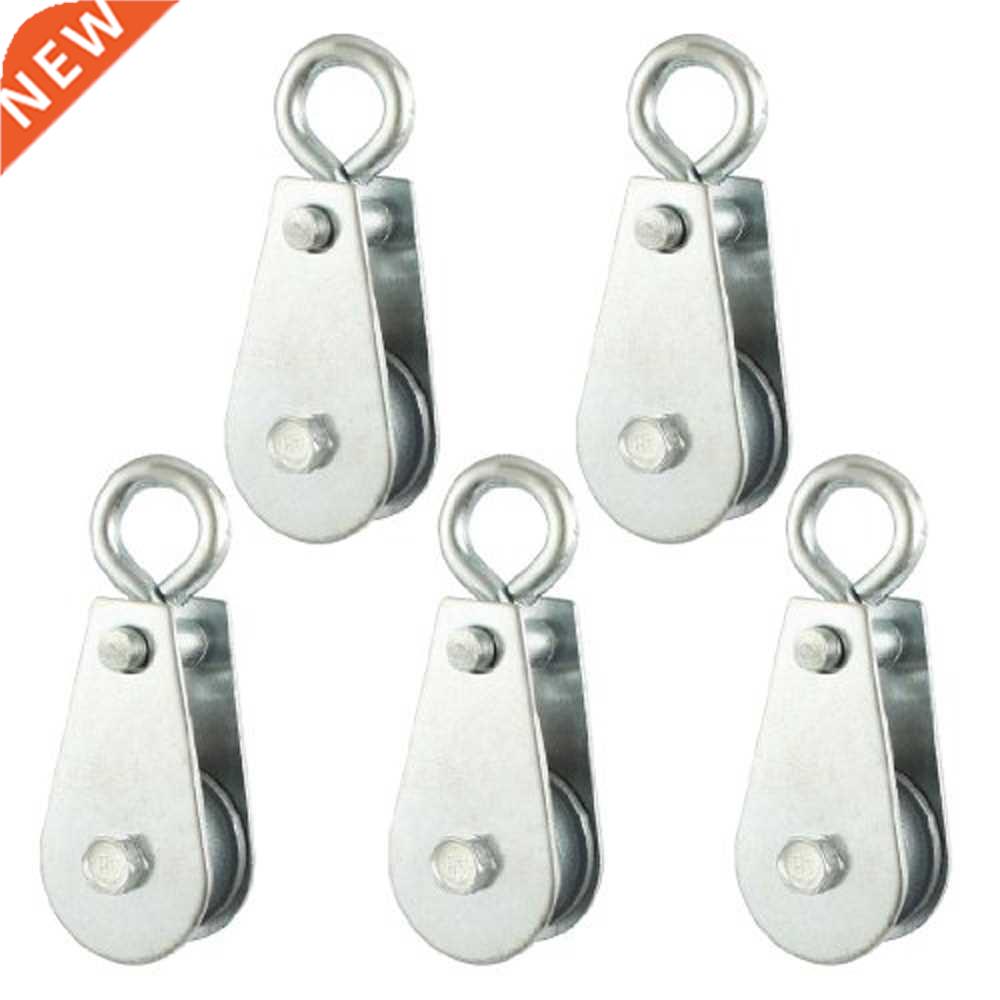 5 Pcs 0.03T 66.1Lbs 30Kg Swivel Lifting Crane Pulley Block
