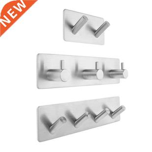 Stainless Steel 3M Self Adhesive Wall Door Back Hooks Heavy
