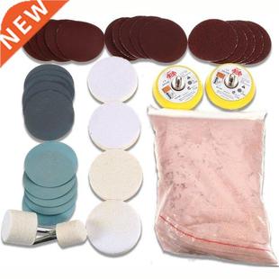 34pcs/Set Deep Scratch Remove Glass Polishing Kit 8 Oxide Ce