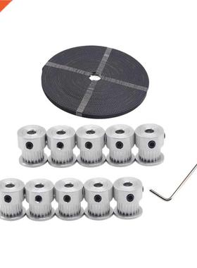 Free shipping 10pcs 20teeth GT2 Timing Pulley Bore 5mm + 10M