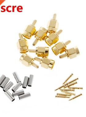 10 Pcs SMA Male Plug Crimp RG174 RG316 LMR100 Cable RF Conne