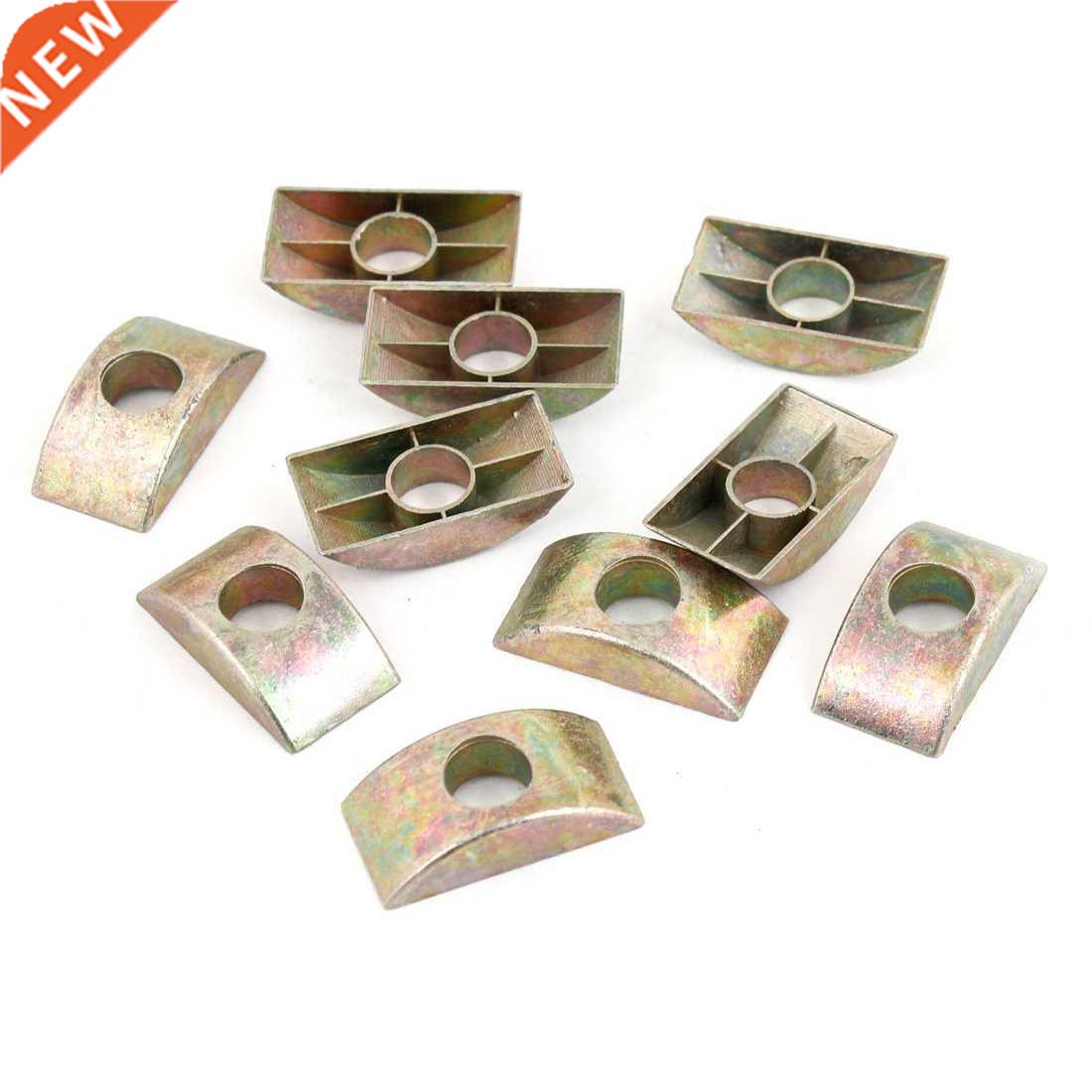 8.5mm Hole Furniture Connector Fittings Half Moon Nuts 10 Pc