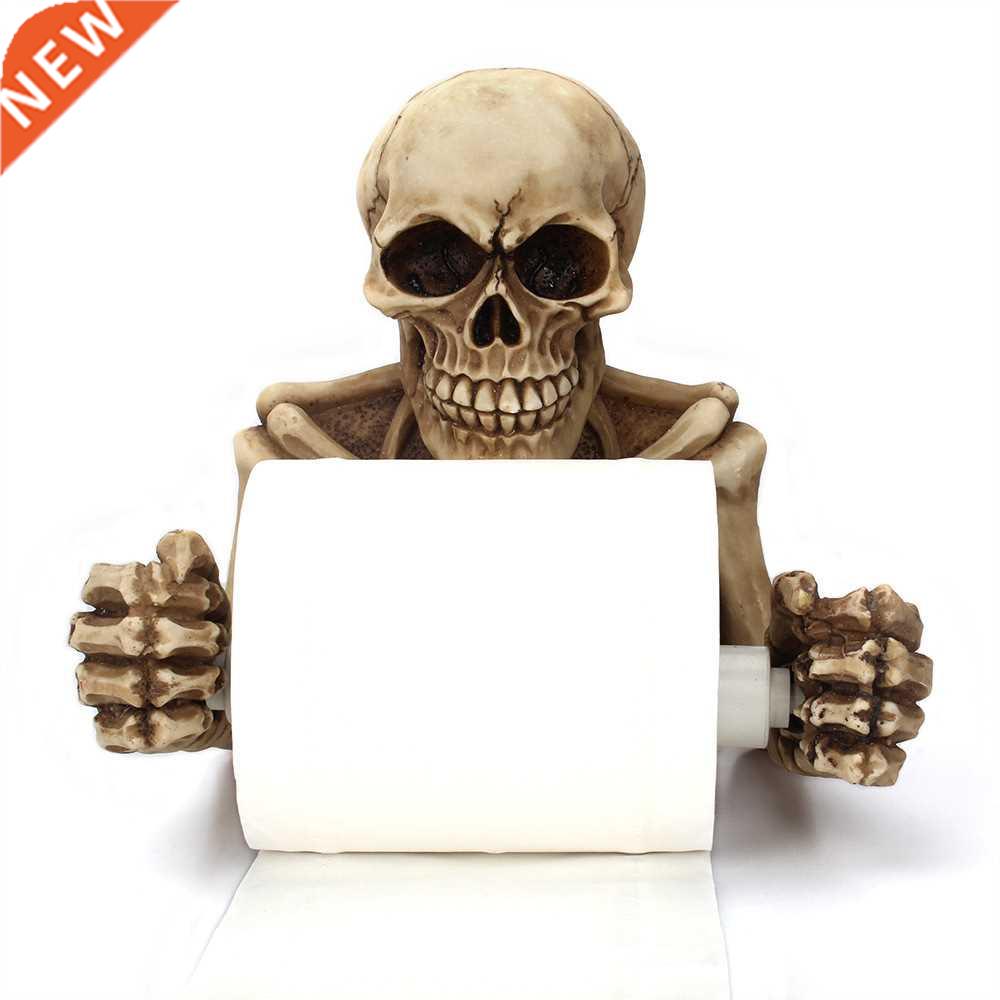 NewTissue Holder Novelty Skull Shape Wall Hanging Kitchen Ba