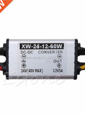 Hot Waterproof Car Truck DC 24V To DC 12V 5A 60W Power Conve