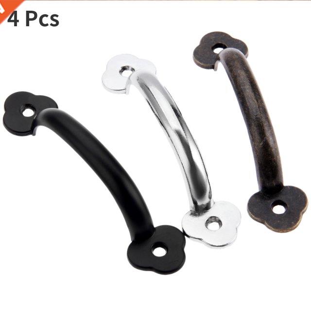 4Pcs Decorative Jewelry Wood Box Pull Knob Furniture Fitting