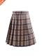Waisted Black Skirt Pleated High Plaid Mini Women Kawaii