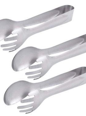 3 Pieces Of Stainless Steel Salad Tongs, Food Tongs And Brea