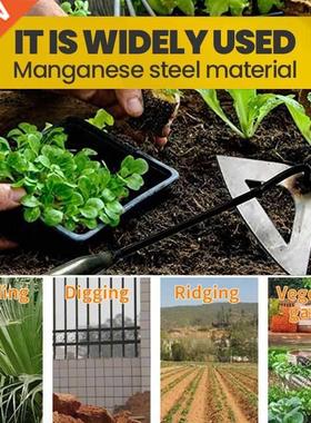 1pc All-steel Hdened Hollow Hoe Handheld Weeding Rake Plan