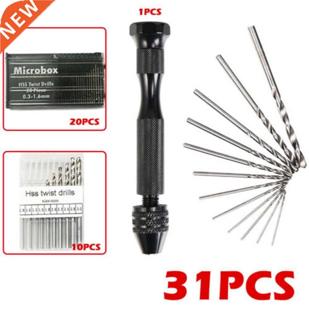 Cordless Drill Pin Vise Hand Drill 0.-.0mm Drill Bits HSS