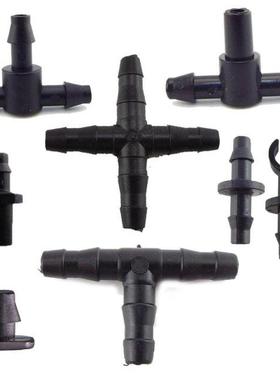 Garden Drip Irrigation Connector Fitting 4/7mm Hose Barbed L