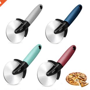 Wheel with Holder Pizza and Cutter Cover Round Protective