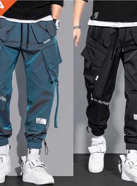 Men's Cargo Pants Fashion Hip Hop Multi-pocket Trous