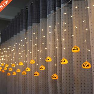 String Lights Orange Pumpkin AC220V LED Halloween 3.5M