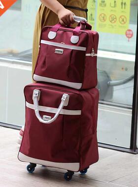 Fashion Women Trolley Luggage Rolling Suitcase Travel Hand T