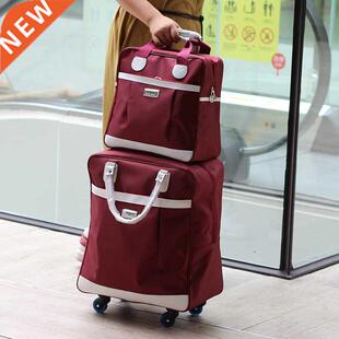 Fashion Women Trolley Luggage Rolling Suitcase Travel Hand T