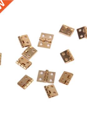 12pcs 1/12 Dollhouse Miniature CloMini Hinges - Golden