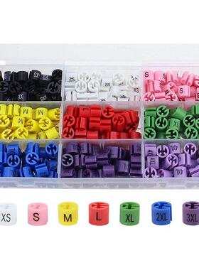 290 Pcs Snap Retail Clothes Hanger Size Markers Garment Tags