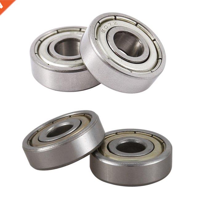 20 Pcs Single Row Sealed Deep Groove Ball Bearings-607ZZ &am