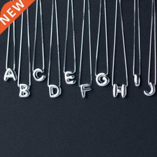 Fashion Personalized 925 Sterling Silver Alphabet Necklace C