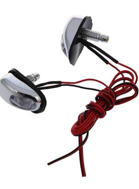 2 Car Auto Blue LED Washer Nozzle Spray Squirter Windscreen