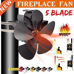 Powered Mounted komin Fan Stove Heat Blade Wall 7.1inch