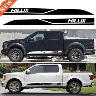 2Pcs Car Door Side Stickers For Toyota Hilux Revo Vigo Auto