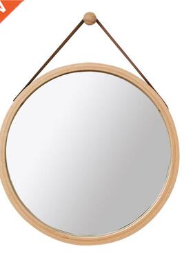 Hanging Round Wall Mirror in Bathroom & Bedroom - Solid