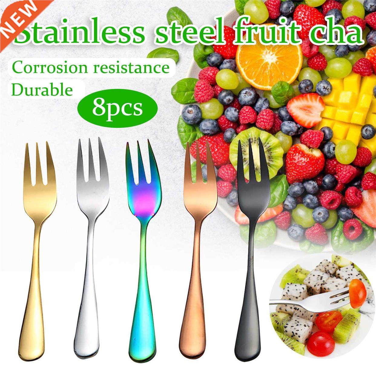 8PCS Gradient Table 适用于ks Cutlery Stainless Steel Colourf