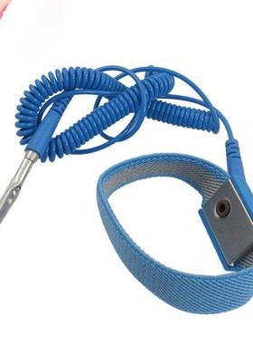 Blue Electronc Allgator Clp Groundng Antstatc Wrst St